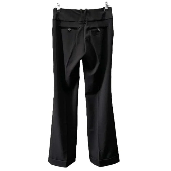 Ricki’s Black Trousers Flare Leg Relaxed Fit Dress Pants Mid  Rise Size 2 - Picture 15 of 16